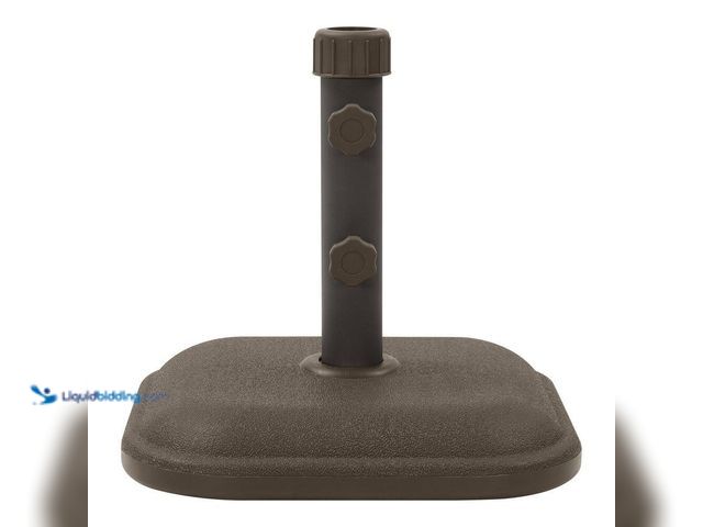 Lot 49-3564458 - StyleWell
26 lb. Concrete and Resin Patio Umbrella Base in Brown. Model # UB26Z. . Unused with atta...