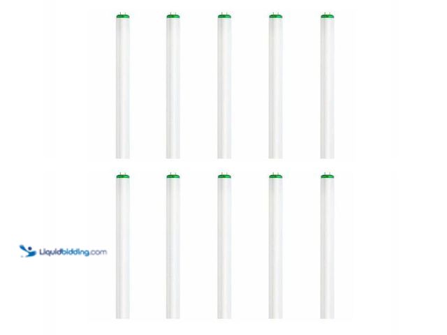 Lot 49-5476359 - Philips
40-Watt 4 ft. Linear T12 ALTO Fluorescent Tube Light Bulb Natural Daylight (5000K) (10-pack...