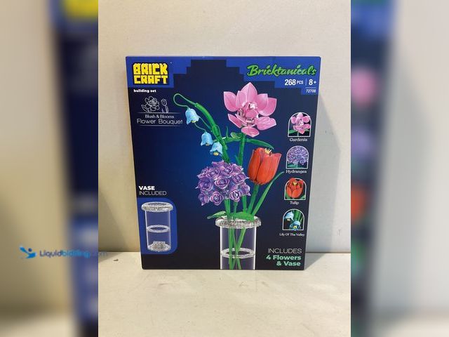 Lot 49-3609290 - Other NEW BRICK CRAFT BRICKTANICALS BLUSH &amp; BLOOMS FLOWER BOUQUET VASE INCLUDED 268 PCS