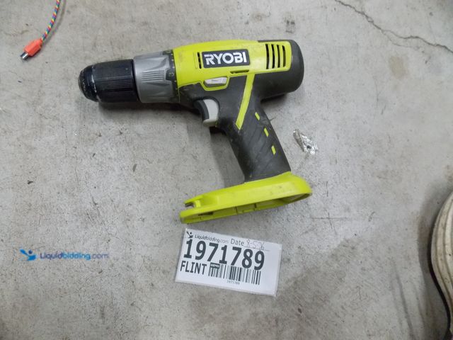 Lot 49-1971789 - 1 Ryobi P271 Battery Powered 18 Volt Drill Ryobi 18 Volt Drill Used In Fair Condition Does Have Some...