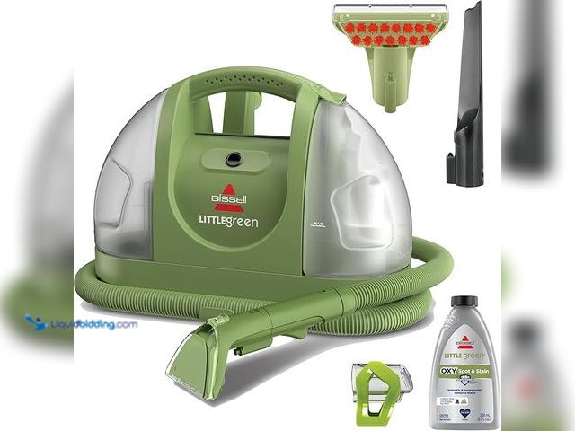 Lot 49-1556635 - BISSELL Little Green Multi-Purpose Portable Carpet and Upholstery Cleaner, Car and Auto Detailer, wi...