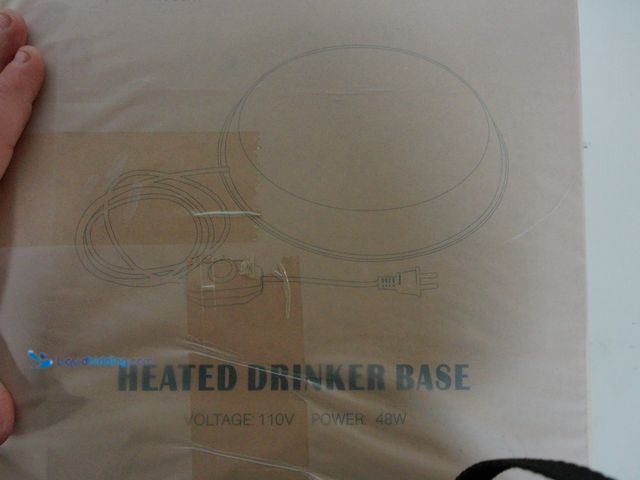 Lot 49-3472699 - HEATED BASE ONLY FOR 3 Gallon Heated Chicken Waterer for Winter Automatic Heated Chicken Waterer Adj...