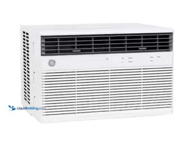 Lot 49-2020693 - GE 8,000 BTU Smart Window Air Conditioner for 350 sq. ft. in White with Wi-Fi and Remote, Model # AW...