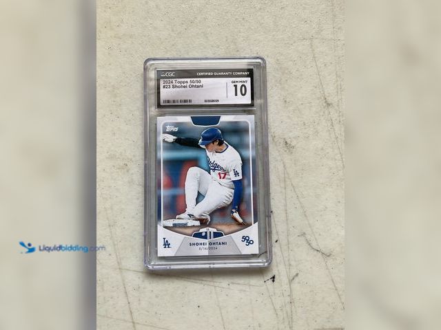 Lot 49-1830458 - COLLECTIBLE WOW GRADED CARD! 2024 TOPPS 50/50 #23 SHOHEI OHTANI CGC 10 GEM MINT AMAZING CARD FOR ANY...