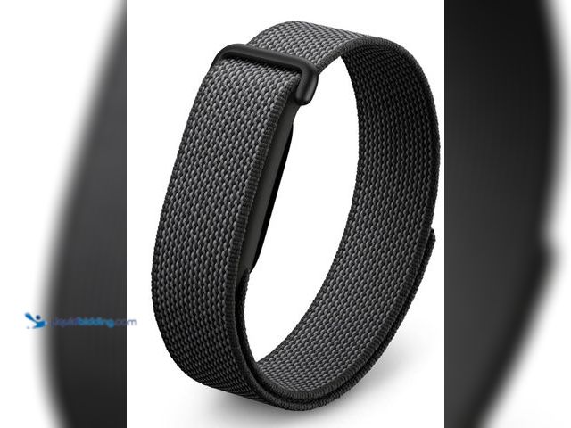 Lot 49-2020680 - Google Fitbit Air - Obsidian with Large Obsidian Active Band Bundle. Model # B0GVVQZT82. Unused, has...