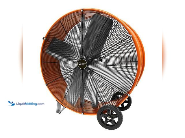 Lot 49-5447678 - Commercial Electric 30 in. Heavy Duty 2-Speed Direct Drive Drum Fan. [Model # BF30DDCE] Unused. Whee...