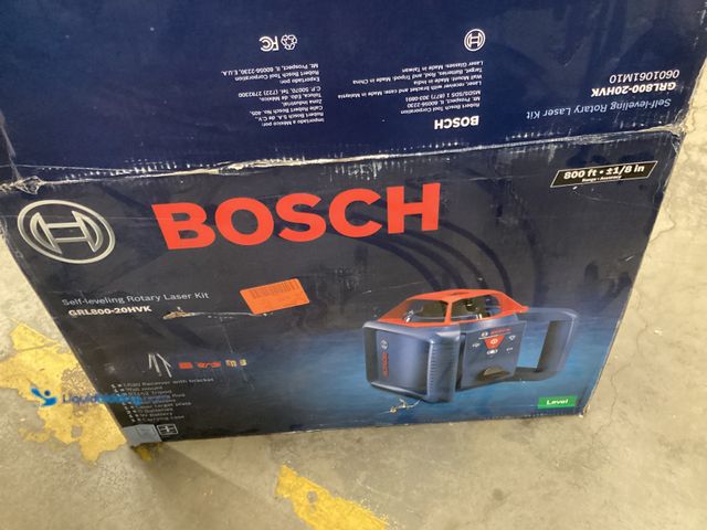 Lot 49-5542987 - Bosch 1000-ft Red 360-Degree Self-Leveling Rotary Laser Level Kit Unused