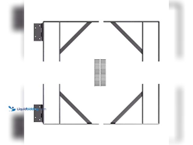 Lot 49-5407042 - PEAK Heavy-Duty Steel Gate Hardware Kit in Matte Black (Fits Gates 26 in. to 60 in. W). Model # 2440...