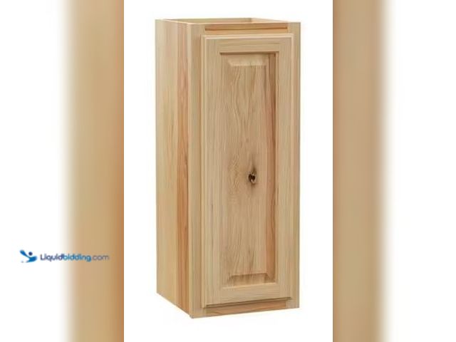 Lot 49-3639277 - Hampton Bay Hampton 12 in. W x 12 in. D x 30 in. H Assembled Wall Kitchen Cabinet in Natural Hickory...