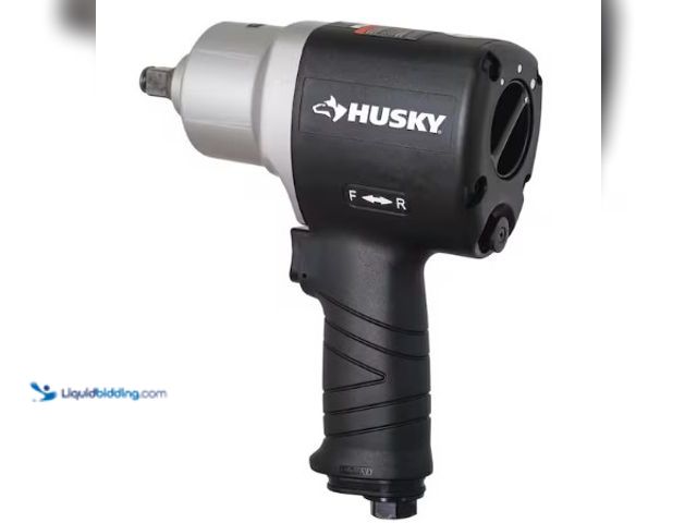 Lot 49-3615714 - Husky 1/2" 800-ft/lbs. Impact Wrench, Model # H4480, Unused, Has attachments, Unable to test.   Ref#...