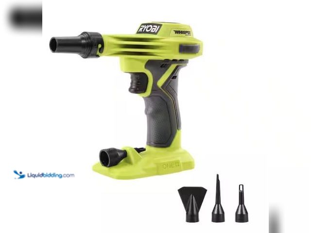 Lot 49-2005711 - RYOBI ONE+ 18V Cordless High Volume Inflator (Tool Only), Model # PCL016B, Unused, No battery, No ch...