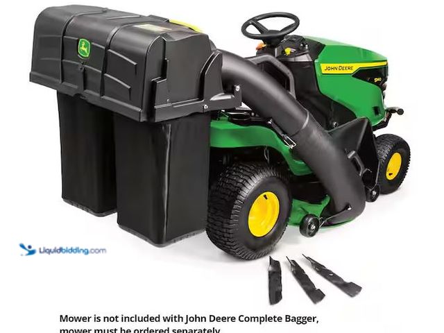 Lot 49-1528836 - John Deere 48 in. Twin Bagger for 100 Series Tractors Model # BUC10286, Unused  Ref#HDSR0910