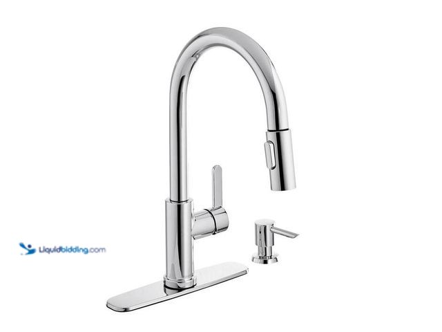 Lot 49-5543917 - Glacier Bay Paulina Single-Handle Pull-Down Sprayer Kitchen Faucet with TurboSpray, FastMount and So...