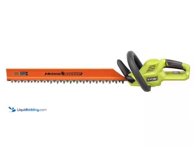 Lot 49-2005523 - RYOBI 40V 24 in. Cordless Battery Hedge Trimmer (Tool Only), Model # RY40HG01B, Unused, No battery, ...