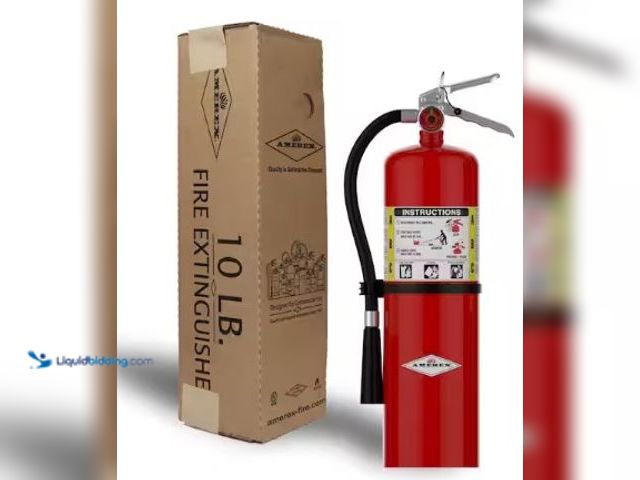 Lot 49-3631036 - AMEREX 4-A:80-B:C 10-Lb ABC Dry Chemical Fire Extinguisher, Model # B456, Unused, Unable to test.   ...