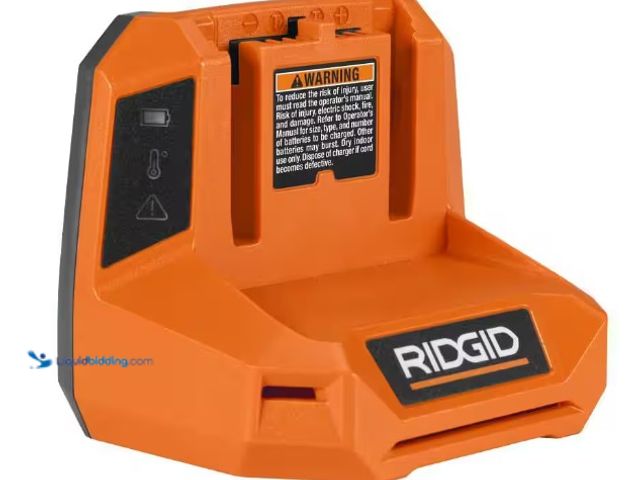 Lot 49-5574196 - RIDGID
18V Lithium Charger. Model # AC860931/.Unused