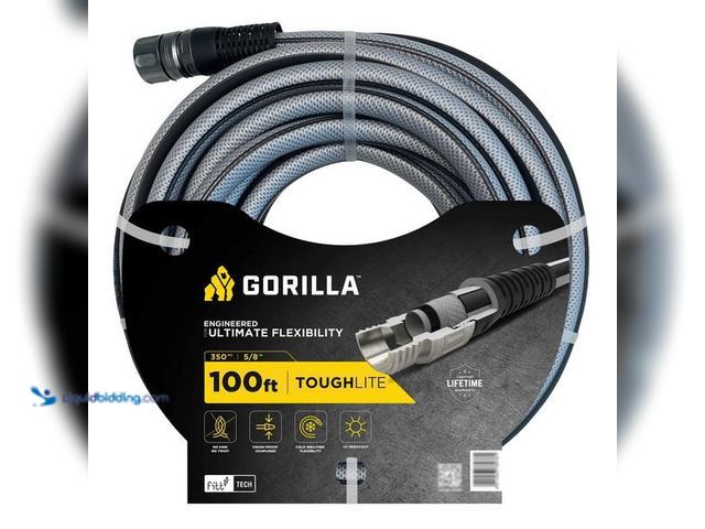 Lot 49-5446887 - Gorilla
ToughLite 5/8 in. x 100 ft. Heavy Duty Garden Hose. Item is unused. SKU # 1009809283