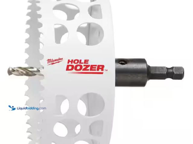 Lot 49-2005761 - Milwaukee 4-1/4 in. HOLE DOZER Bi-Metal Hole Saw with 3/8 in. Arbor and Pilot Bit, Model # 49-56-968...