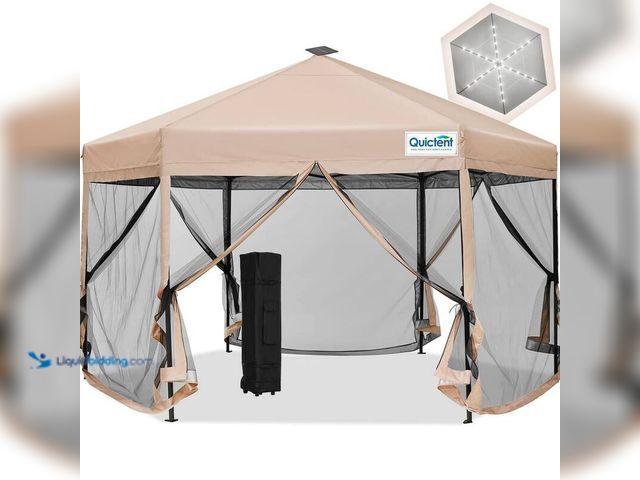 Lot 49-5412274 - Quictent Outdoor 13 ft. x 13 ft. Pop Up Gazebo Canopy With Mosquito Netting, Screen House Tent Easy ...