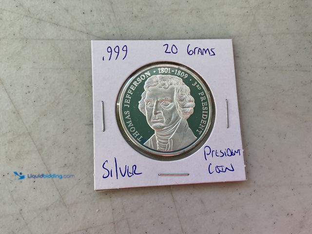 Lot 49-1505528 - BEAUTIFUL PRESIDENTIAL COIN 20 GRAMS .999 FINE SILVER COIN #COINS1211