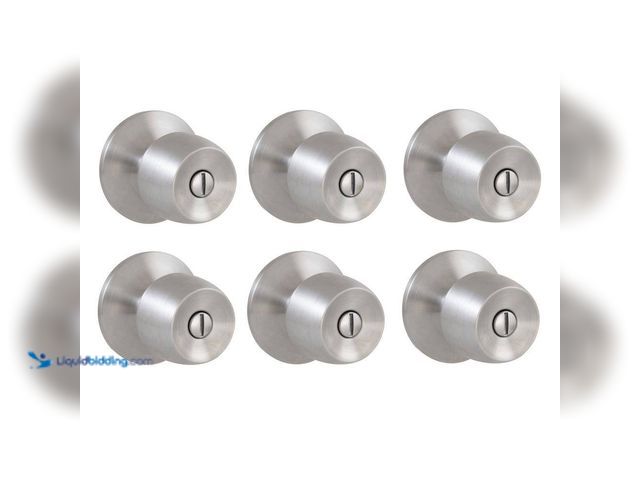 Lot 49-5449606 - Defiant
Brandywine Stainless Steel Bed/Bath Door Knob (6-Pack) (attachments included) Used