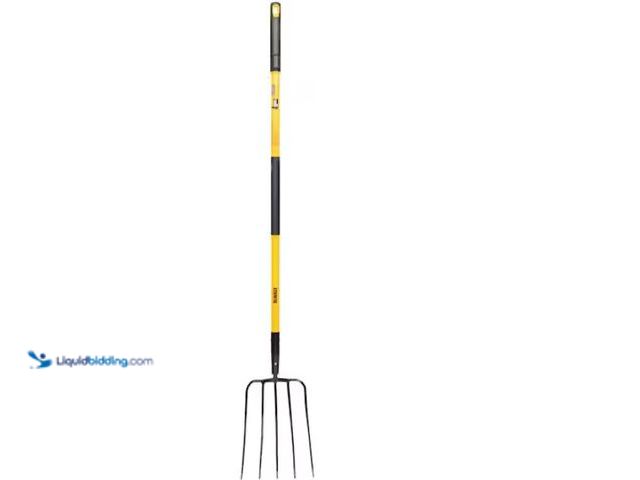 Lot 49-1547630 - DEWALT 52 in. Fiberglass Handle 5-Tine Garden Fork, Model # DXLHA2615, Used, Scuffs and Scratches, S...