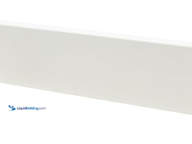 Lot 49-5543814 - White 37"x3" Terrazzo Vanity Backsplash - Accent Piece with Matte Sandstone Finish. B0D8SH3MBT, Unus...