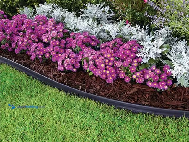 Lot 49-1574768 - Vigoro 60 ft. No-Dig Plastic Landscape Edging Kit, Hardware is included to allow easy, no dig instal...