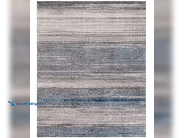 Lot 49-1515758 - StyleWell Newshire Blue Ombre 5 ft. x 7 ft. Contemporary Area Rug, Model # 49691, Unused, Dusty from...