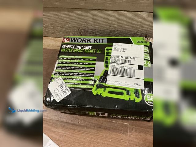 Lot 49-5413798 - 3/8 Inch Drive Master Impact socket Set (Used) (MISSING ONE SOCKET) 55 PC NO IFACTORY IMAGE