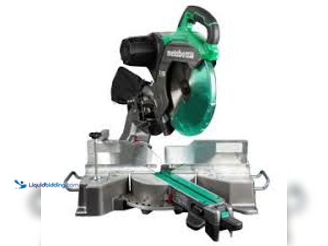 Lot 49-3532235 - Metabo HPT 12-in 15-Amp Dual Bevel Sliding Compound Corded Miter Saw with Laser Guide. Model #C12RSH...