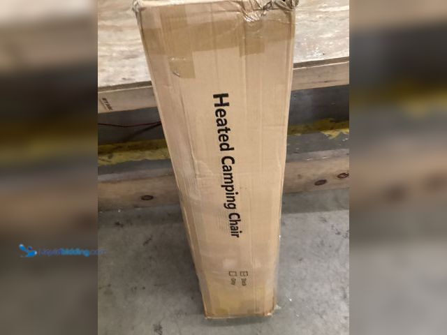 Lot 49-3531741 - Black Heated Camping Chair. Used