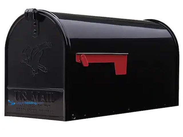 Lot 49-3539705 - Architectural Mailboxes
Elite Black, Large, Steel, Post Mount Mailbox Internet # 322384204
Model #...