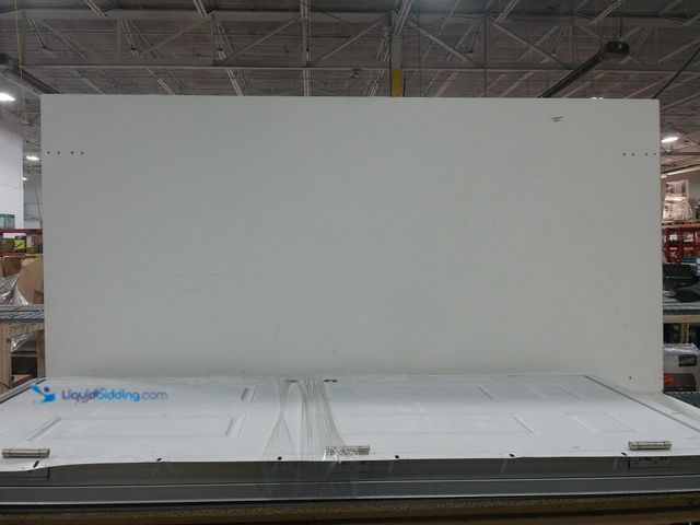 Lot 49-2020759 - 31 1/2" W*79" L  Door with Flange & Threshold 351/2" White, Metal Door*82 11/16". Slightly used, scu...