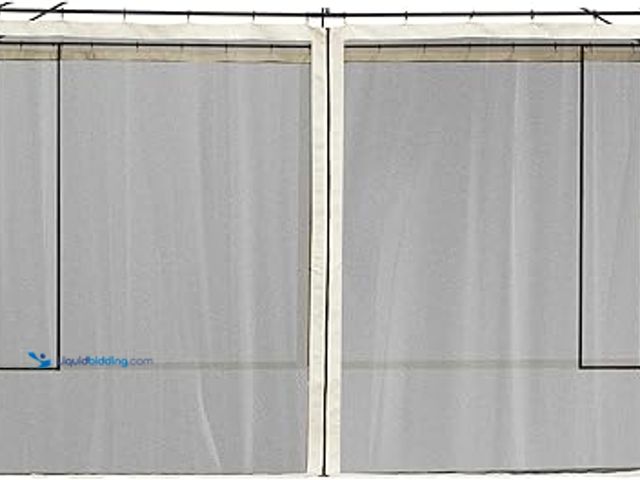 Lot 49-5407702 - Outsunny 10' x 13' Universal Replacement Mesh Sidewall Netting for Patio Gazebos and Canopy Tents wi...