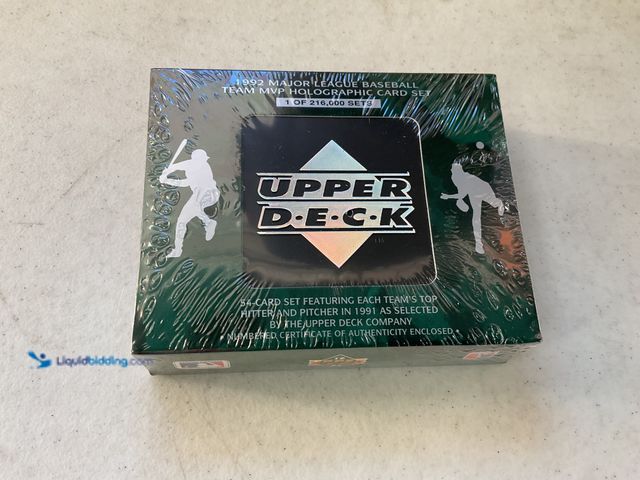 Lot 49-1811290 - COLLECTIBLE FACTORY SEALED 1992 UPPER DECK MLB TEAM MVP HOLOGRAPHIC CARD SET