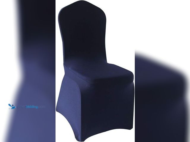 Lot 49-3523854 - 48pc Blue Stretch Spandex Chair Covers, Unused