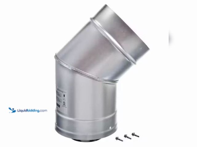 Lot 49-2001480 - Rheem ProTech 3 in. x 5 in. Stainless Steel Concentric Venting 45° Elbow for Indoor Tankless Gas Wat...