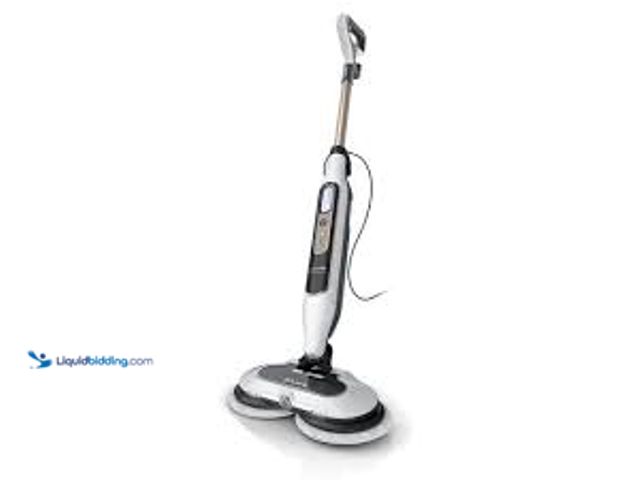 Lot 49-3536443 - Shark Steam and Scrub Corded Steam Mop and Cleaner for Hard Floors White with Steam Blaster Technolo...
