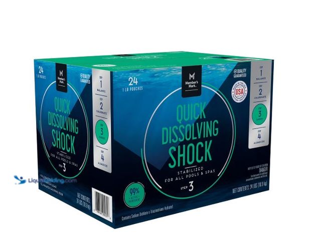 Lot 49-1627187 - Member's Mark Quick Dissolving Shock Stabilizer 1 lb, 18PK Model #13583617333, Unused, SUPPOSED TO B...