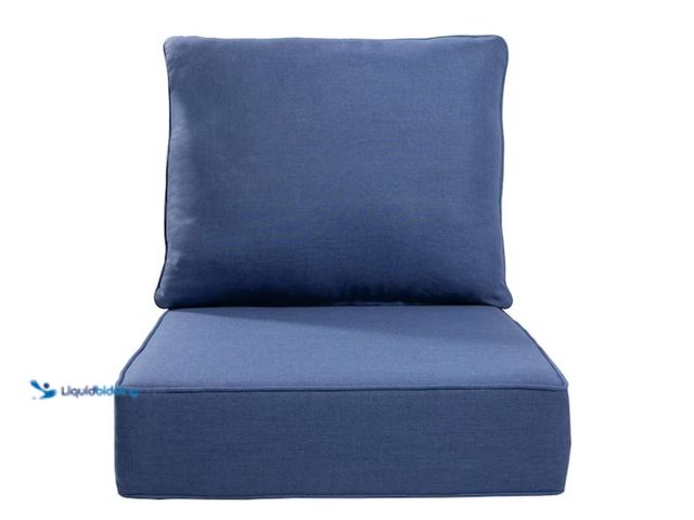 Lot 49-1628164 - 24 in. x 24 in. x 6 in. CushionGuard Outdoor Thicken Lounge Chair Deep Seat Replacement Cushion Set ...