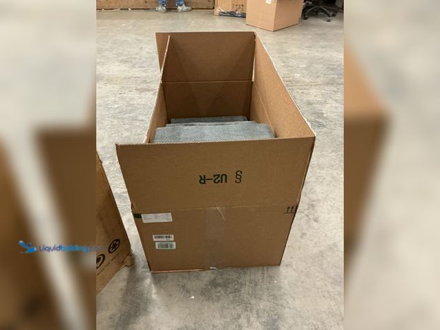 Lot 49-5485081 - Grey fabric dog stairs. Used.