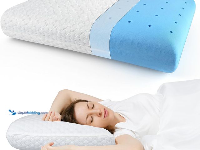 Lot 49-3528943 - inight Memory Foam Pillows, for Sleeping, Soft Tex Pillow, Bed Pillows for Back Sleepers & Side Slee...