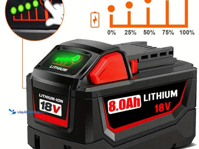 Lot 49-1816664 - New M18v 8.0 Ah Lithium-Ion REPLACEMENT Battery for Milwaukee