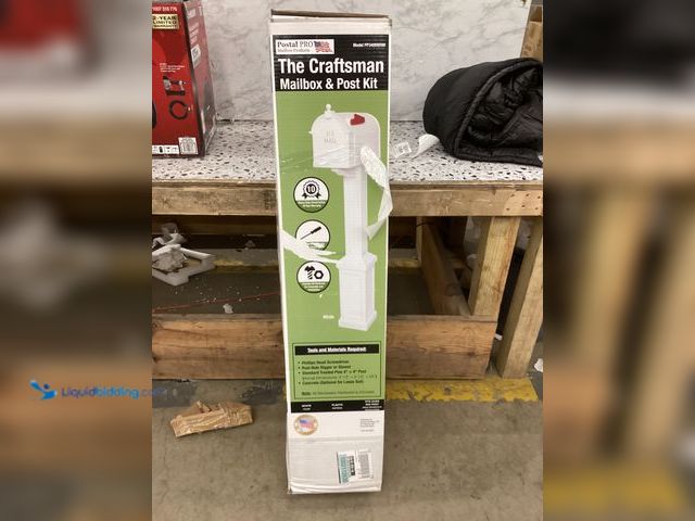 Lot 49-5460795 - Postal PRO
Craftsman Mailbox and Post Kit, White. Item is Unused