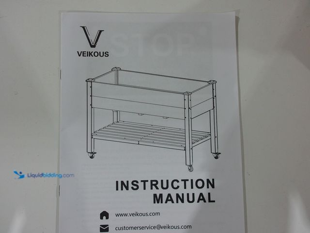 Lot 49-2000750 - Veikous rolling wooden garden bed. Model #PG0102-25NW, unused,   Ref#hd0629