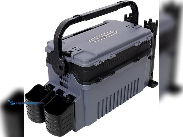 Lot 49-3616748 - Waterproof Dual Layer Fishing Tackle Box Organizer with Adjustable Storage - Unused ASIN B0FRGFP424 ...