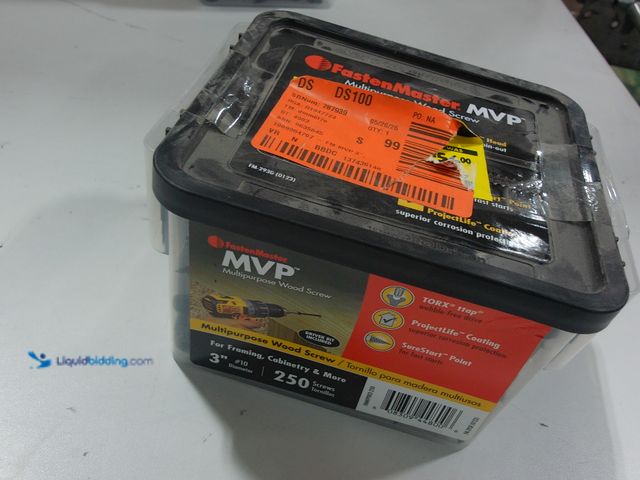 Lot 49-2024764 - Fasten Master MVP Coated Wood Torx Screw 3" #10 (250pcs). Model #298510242499. Unused.   Ref#LBRELIS...