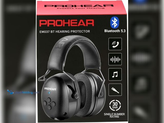 Lot 49-5437170 - PROHEAR 037 Bluetooth 5.3 Hearing Protection Headphones with Rechargeable 1500mAh Battery, 30dB SNR ...