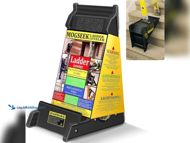 Lot 49-5437802 - Ladder Leveler, Ladder Tool Extension Ladder, Ladder Leveling Tool, Stair Ladder with Storage Stable...
